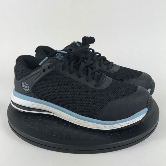 Timberland Pro Black/Blue Composite Toe Work Shoes A5859 Women’s Size 7 - Picture 3 of 11